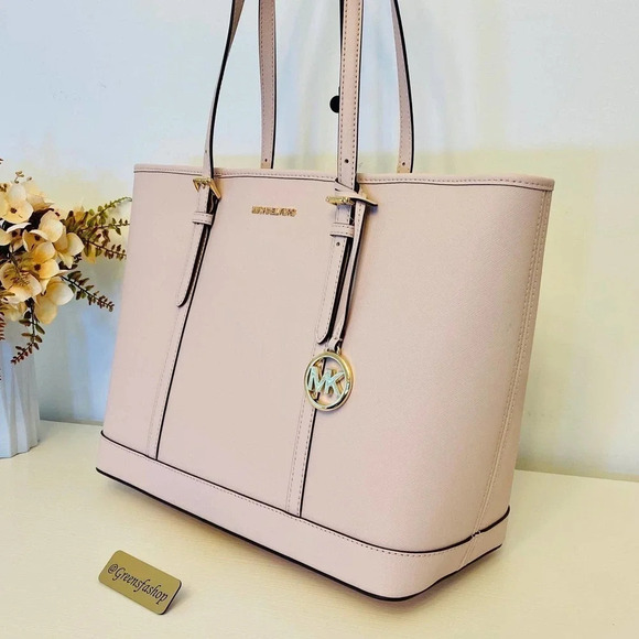 Michael Kors Purse Jet Set Travel Large Tote Leather - Picture 1 of 8